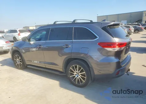 2018 Toyota Highlander Se from USA, damaged, VIN 5TDKZRFH2JS535006